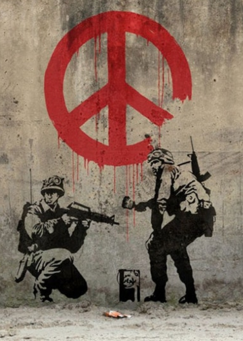 Peace and Love at War, Banksy